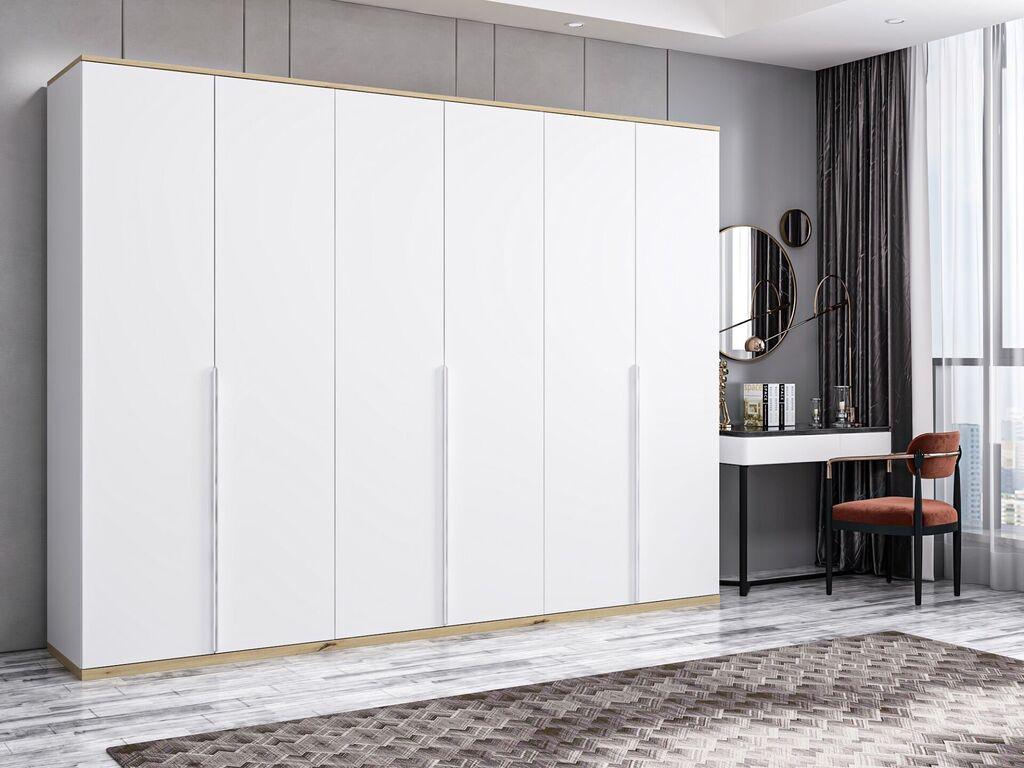 Hanah Home Ormar Kale Line-4807, 270x206x52 cm, Bijela