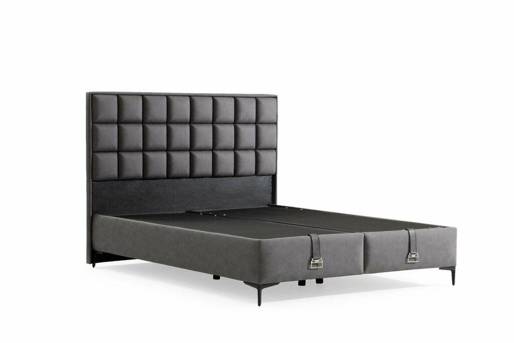 Hanah Home Okvir kreveta Abella, 150x121x200 cm, Siva