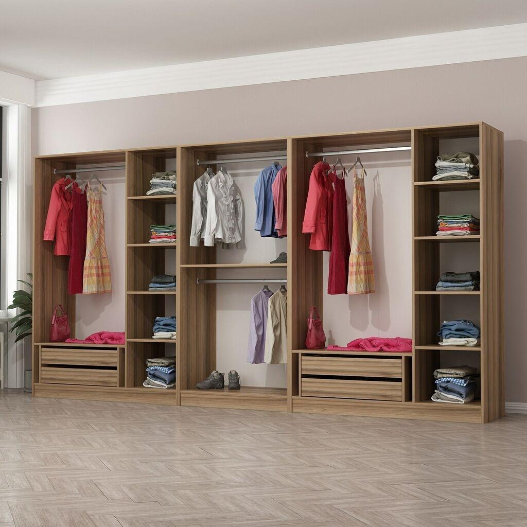 Hanah Home Ormar Kale-7675, 360x210x52 cm, Smeđa