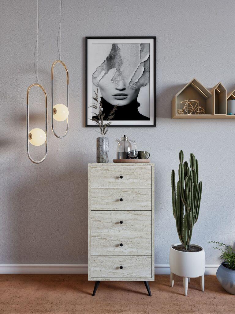 Hanah Home Komoda s ladicama Frenzu, 50x103x40 cm, Krem