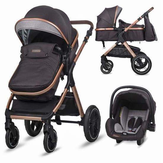 Coccolle Kolica za bebe 3u1 Melora, Crna