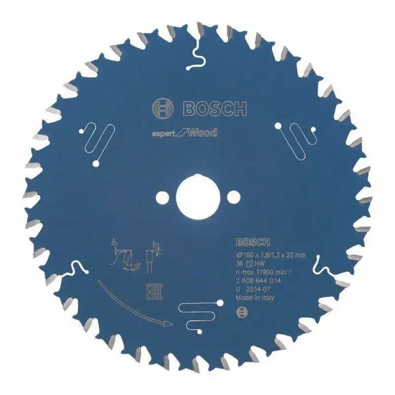 Bosch List kružne pile 36Z Expert for Wood, 160x20x1.8/1.3mm