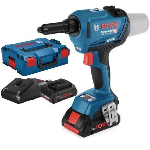 Pištolj za pop nitne GRG 18V-16C, 2x18V, 4.0Ah, Plavi