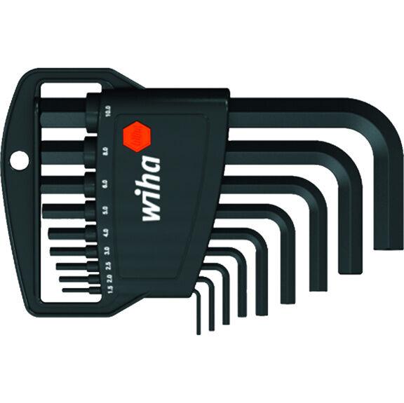 Wiha Set imbus ključeva, 1.5-10 mm, Kratki, Crni