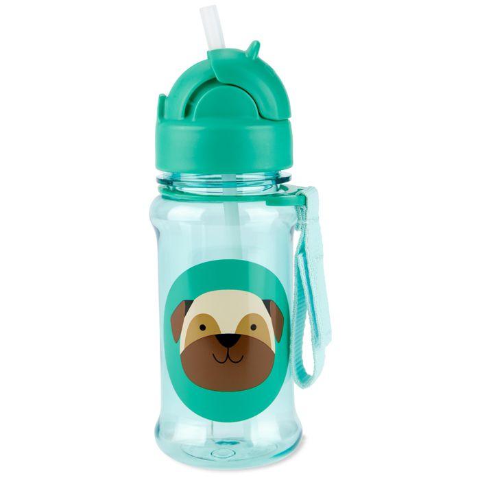 Skip Hop Bočica sa slamkom Tritan, Pas Mops, 355 ml