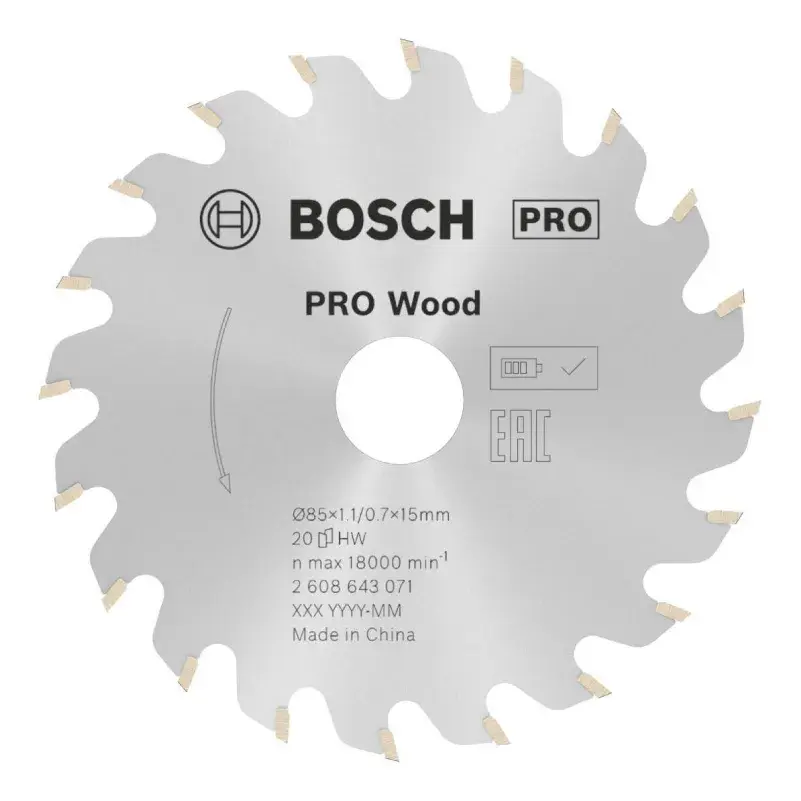 Bosch List kružne pile 2608643071 20Z SW, 85x15mm