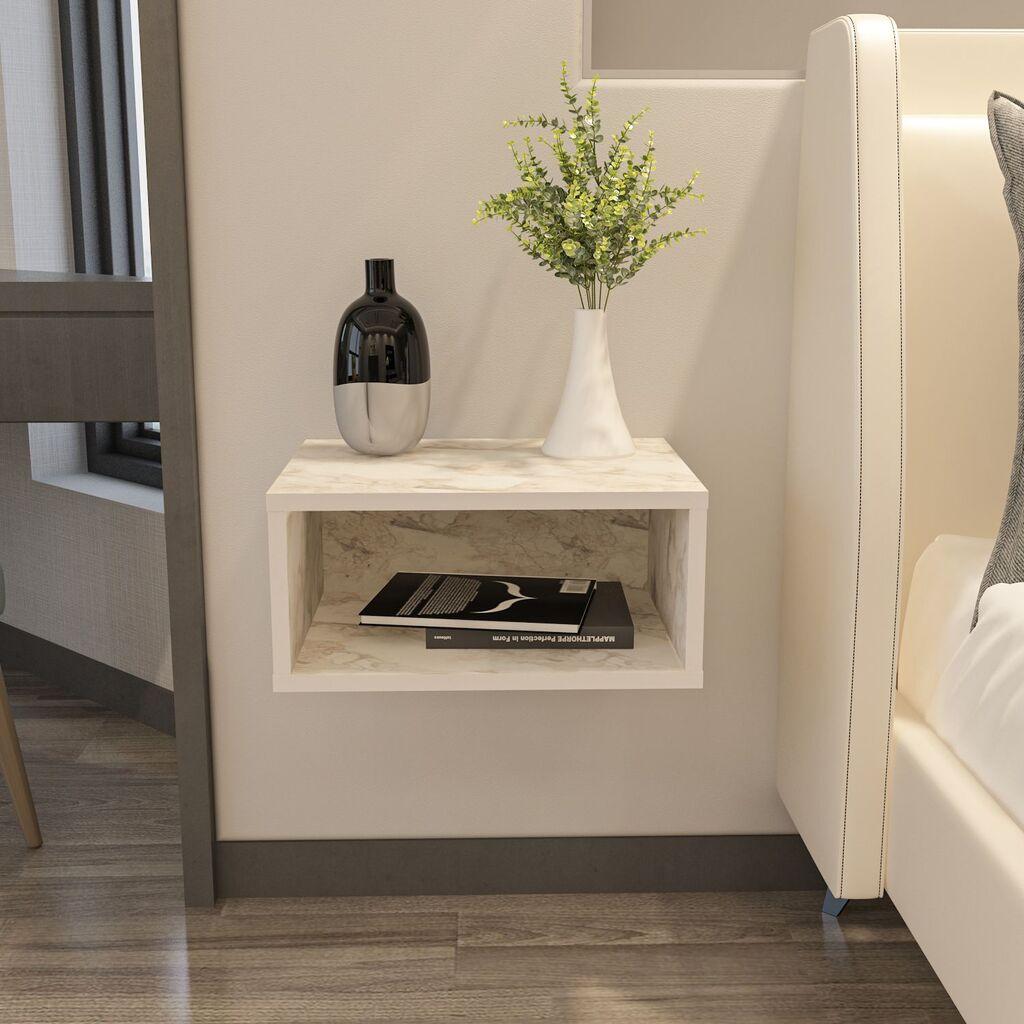 Noćni ormarić Hanah Home Dora, 45x21.1x35 cm, Prljavobijela