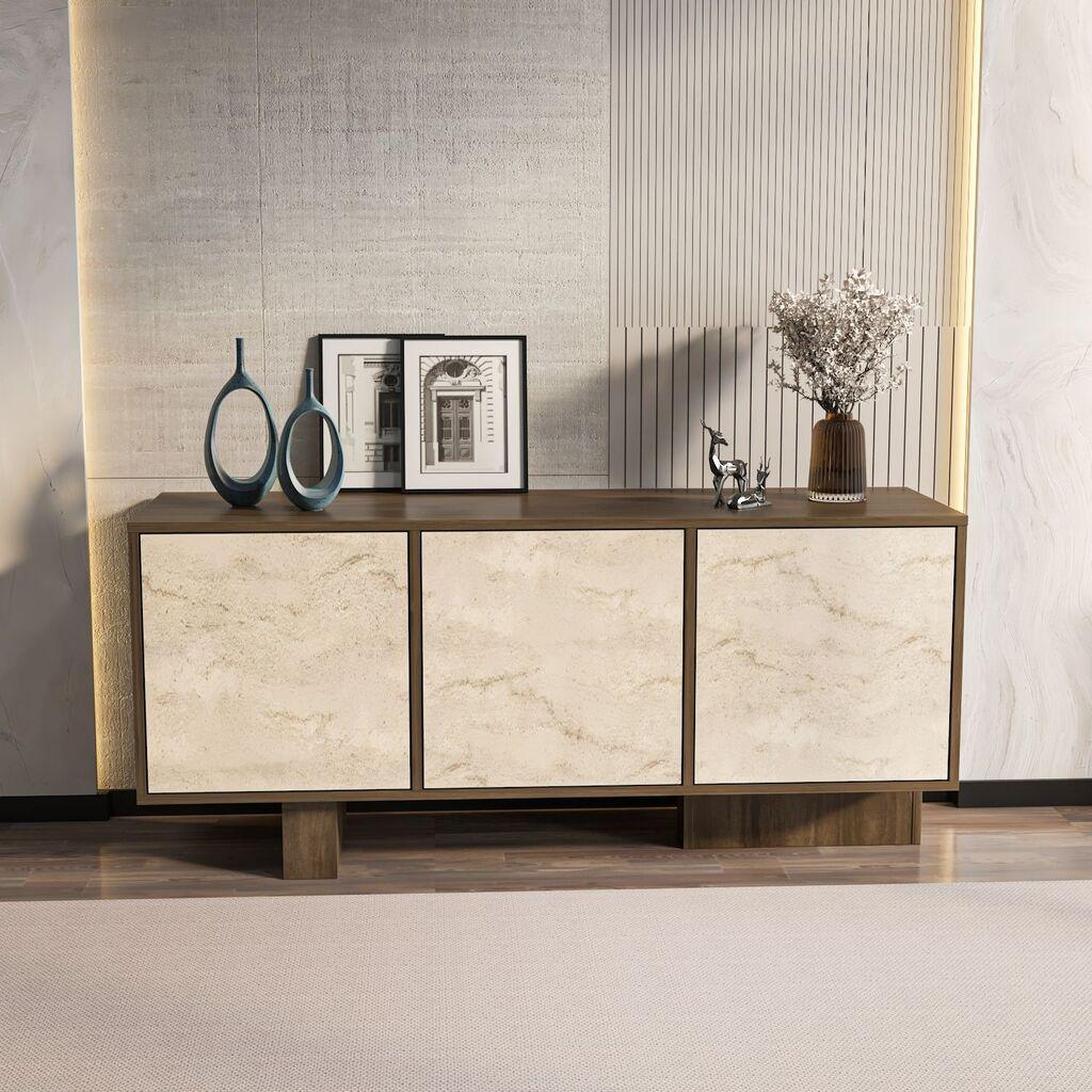 Hanah Home Komoda Monaco, 51.5x45x150 cm, Krem