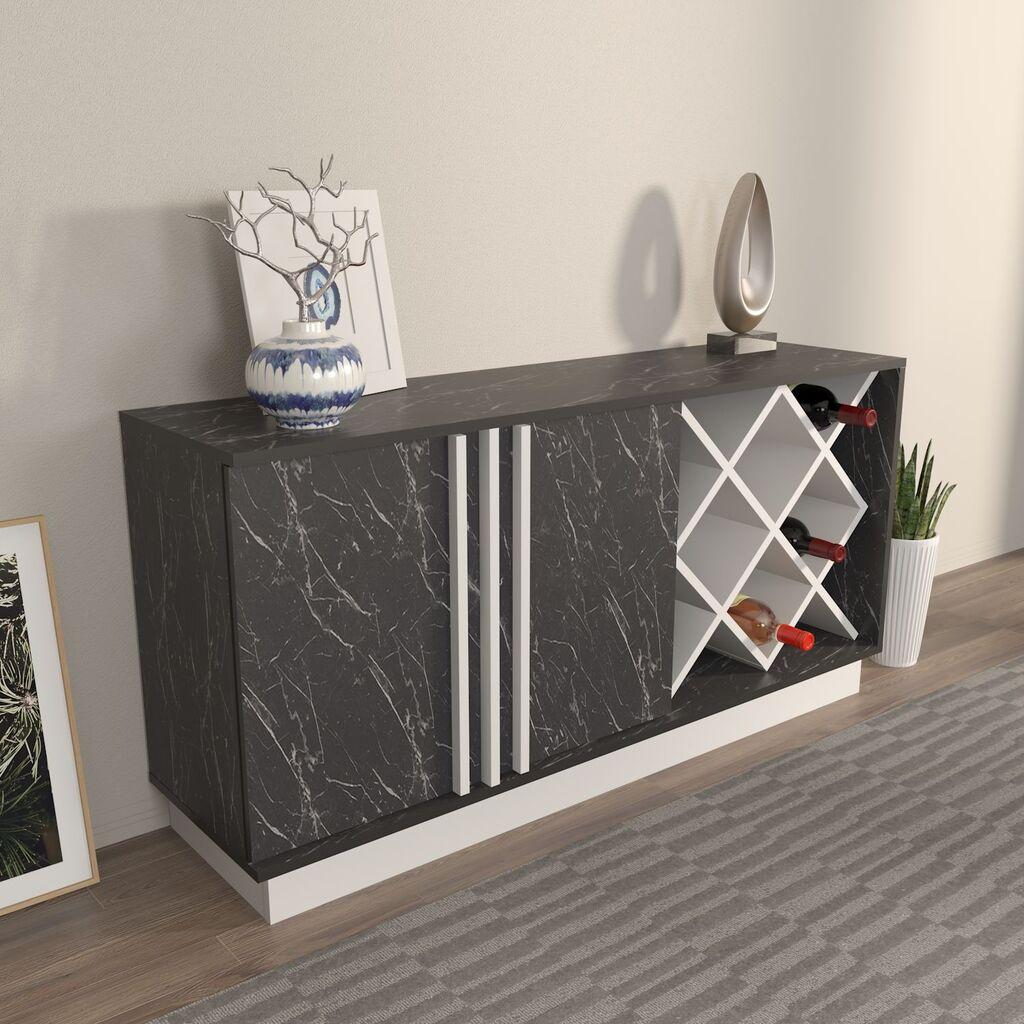 Hanah Home Komoda Luna, 70x40x148 cm, Crna