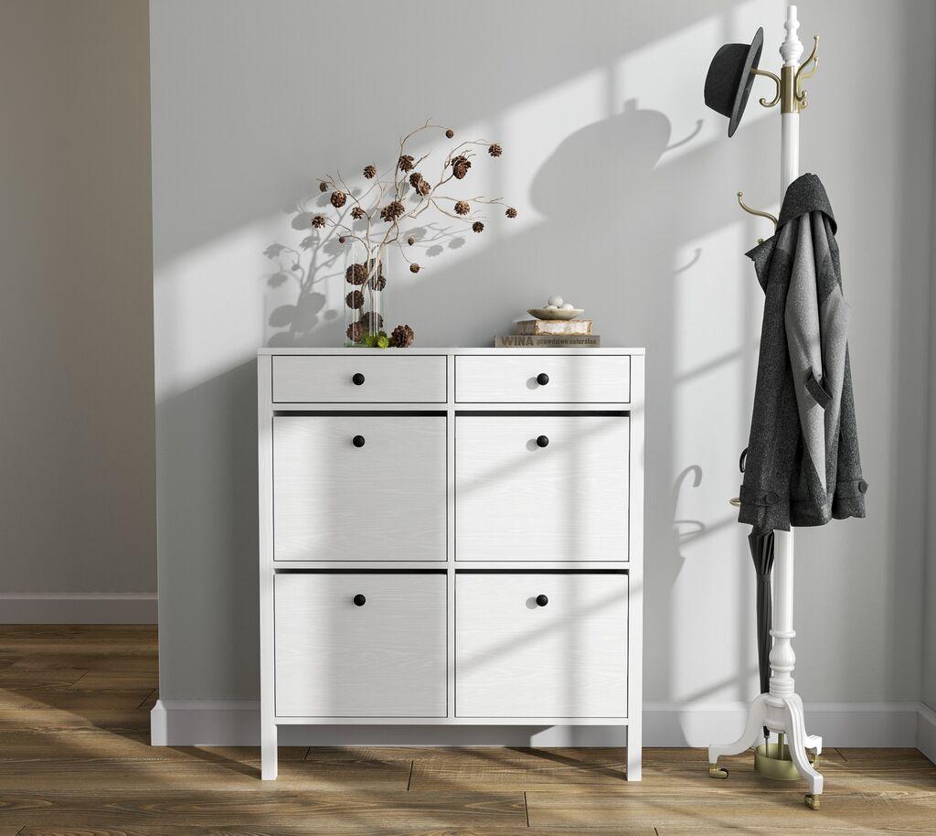 Hanah Home Stalak za cipele FRN-20049, 101x114x28,5 cm, Bijela