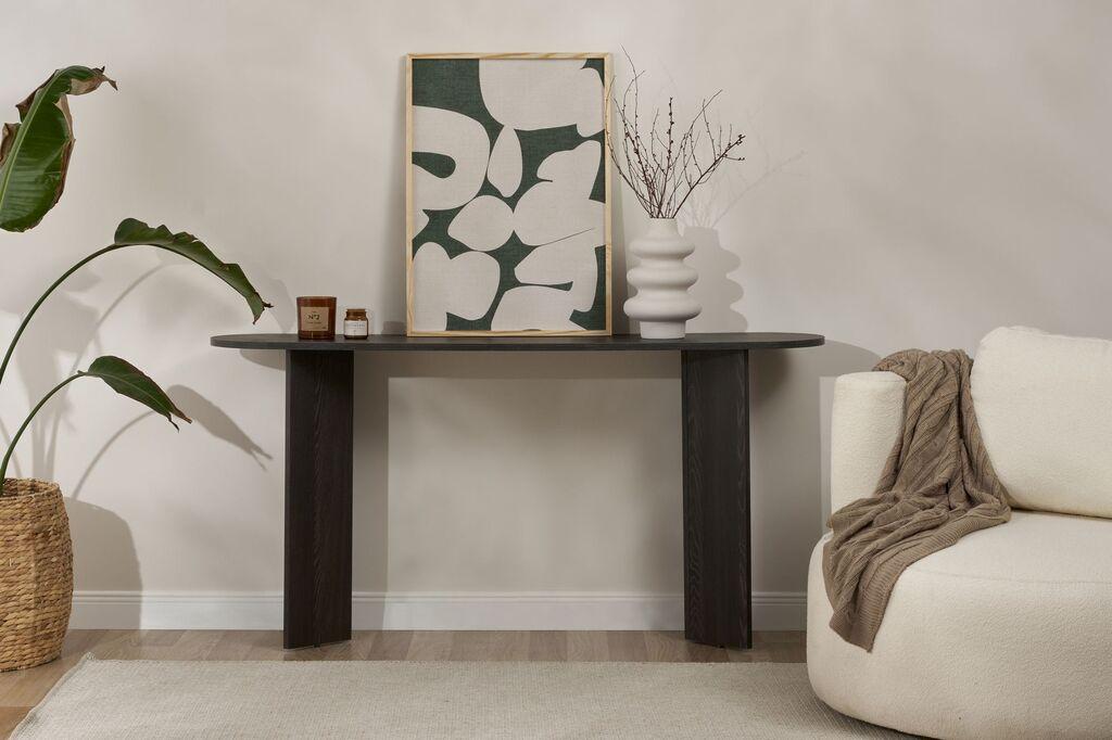 Nordure Konzola Sira, 75x35x150 cm, Crna