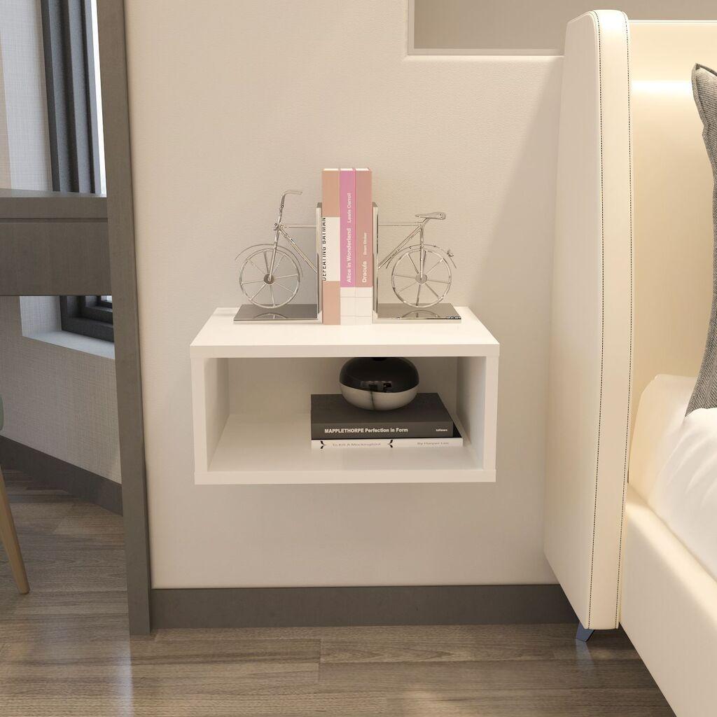 Hanah Home Dora noćni ormarić, 45x21.1x35 cm, bijela