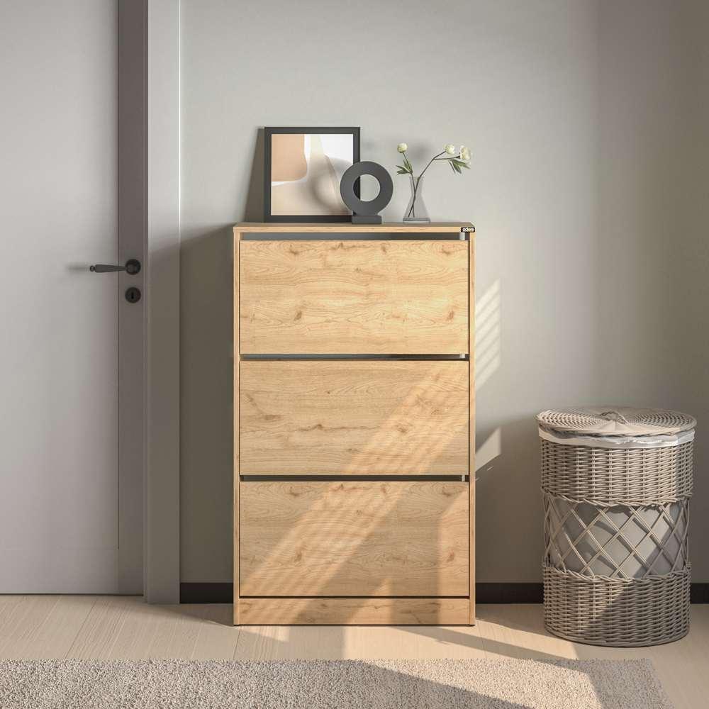 Hanah Home Stalak za cipele ravni, 73x119x26 cm, Boja hrasta