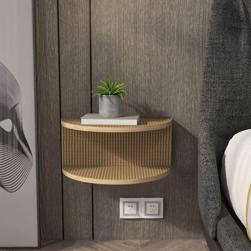 Hanah Home Noćni stočić Bella, 45x19.6x23.8 cm, Krem