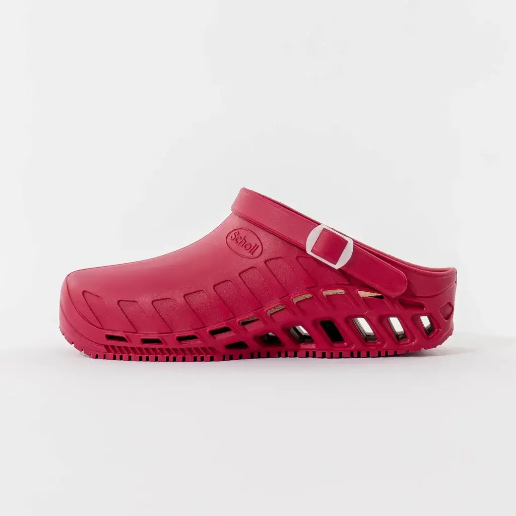 Scholl Unisex klompe, Evo, Bordo