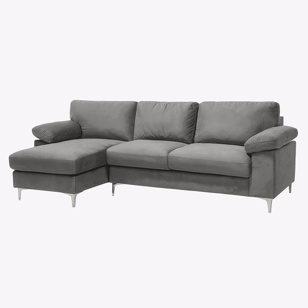 Giga Ugaona garnitura sofa Kaveah, 2/2, Siva