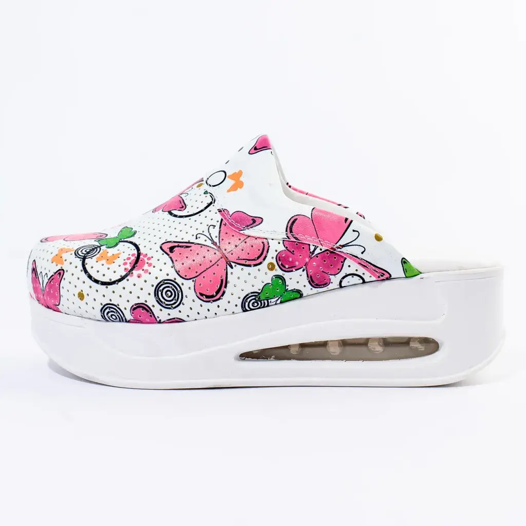 Dr Mitra Air Max klompe,, Roze Leptirići, Bijelo-Roze