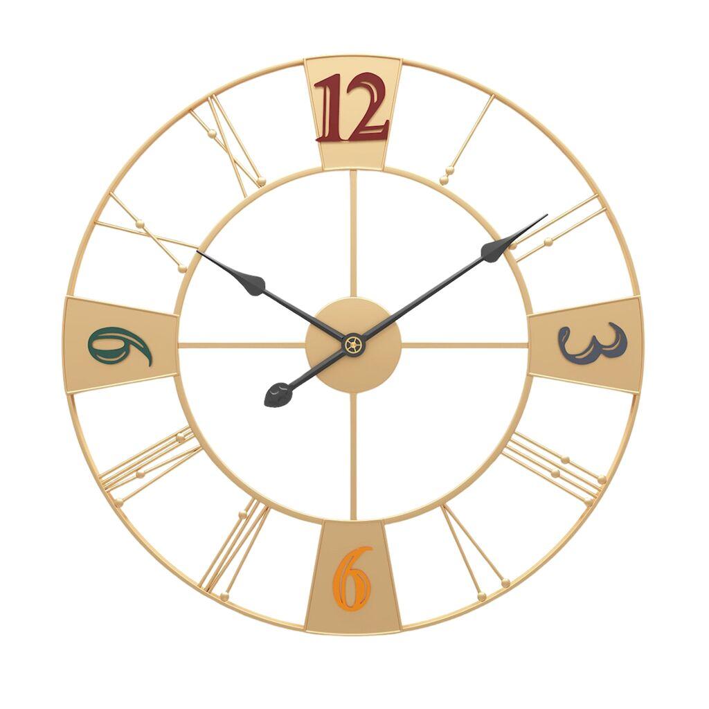GIGA Vibe dekorativni zidni sat 60 cm zlatni