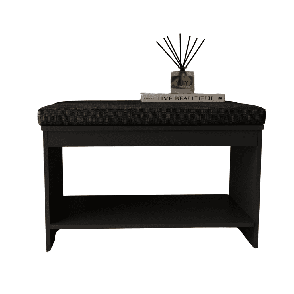 Giga Cipelar klupa za hodnik Hermes, Crni