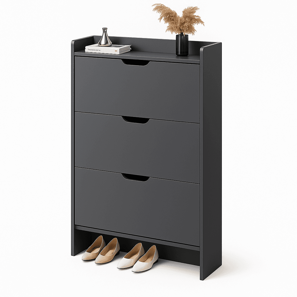 Giga Cipelar ormaric za obucu Manar, 115x50, Crni