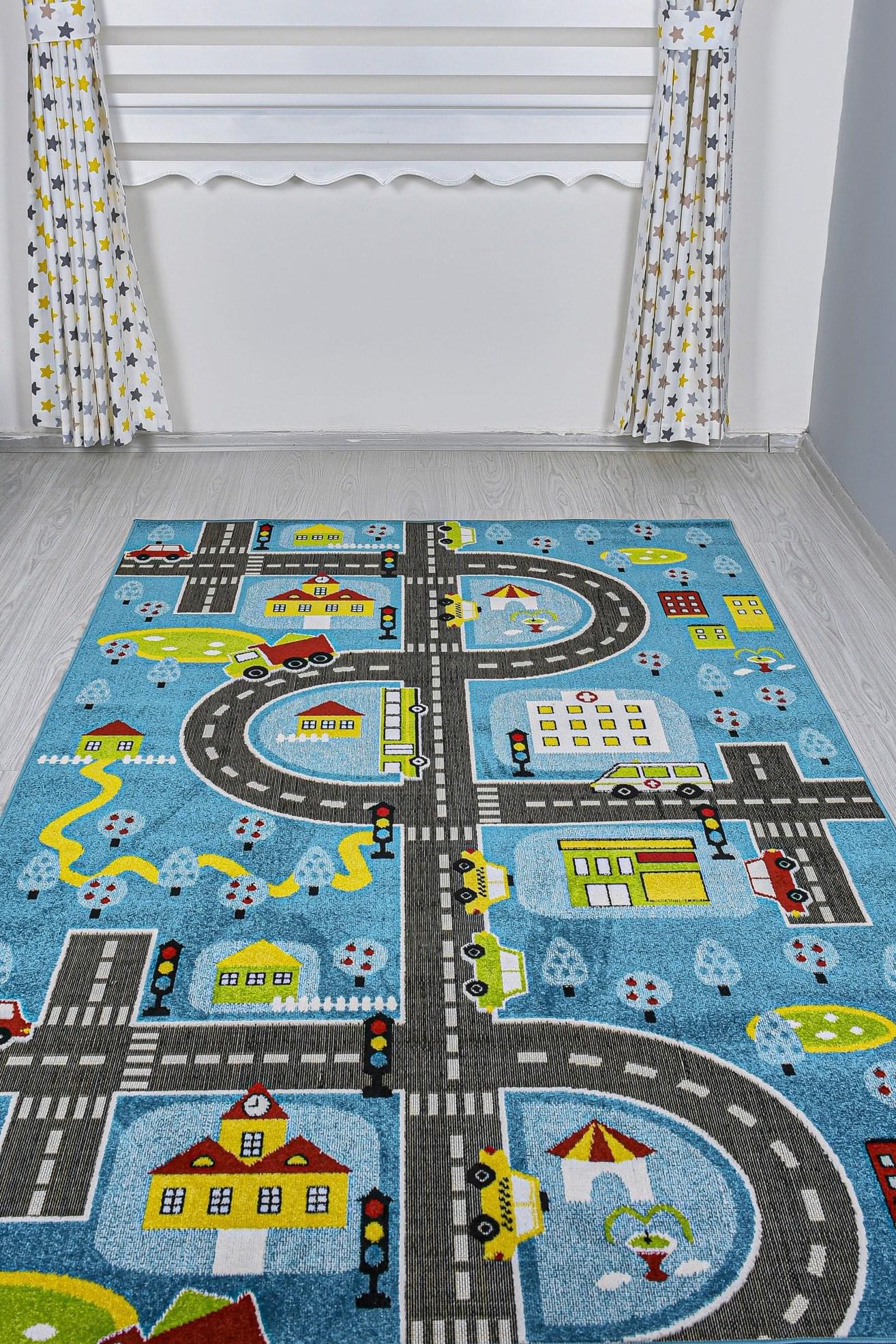 Conceptum Hypnose tepih 100x300cm plava