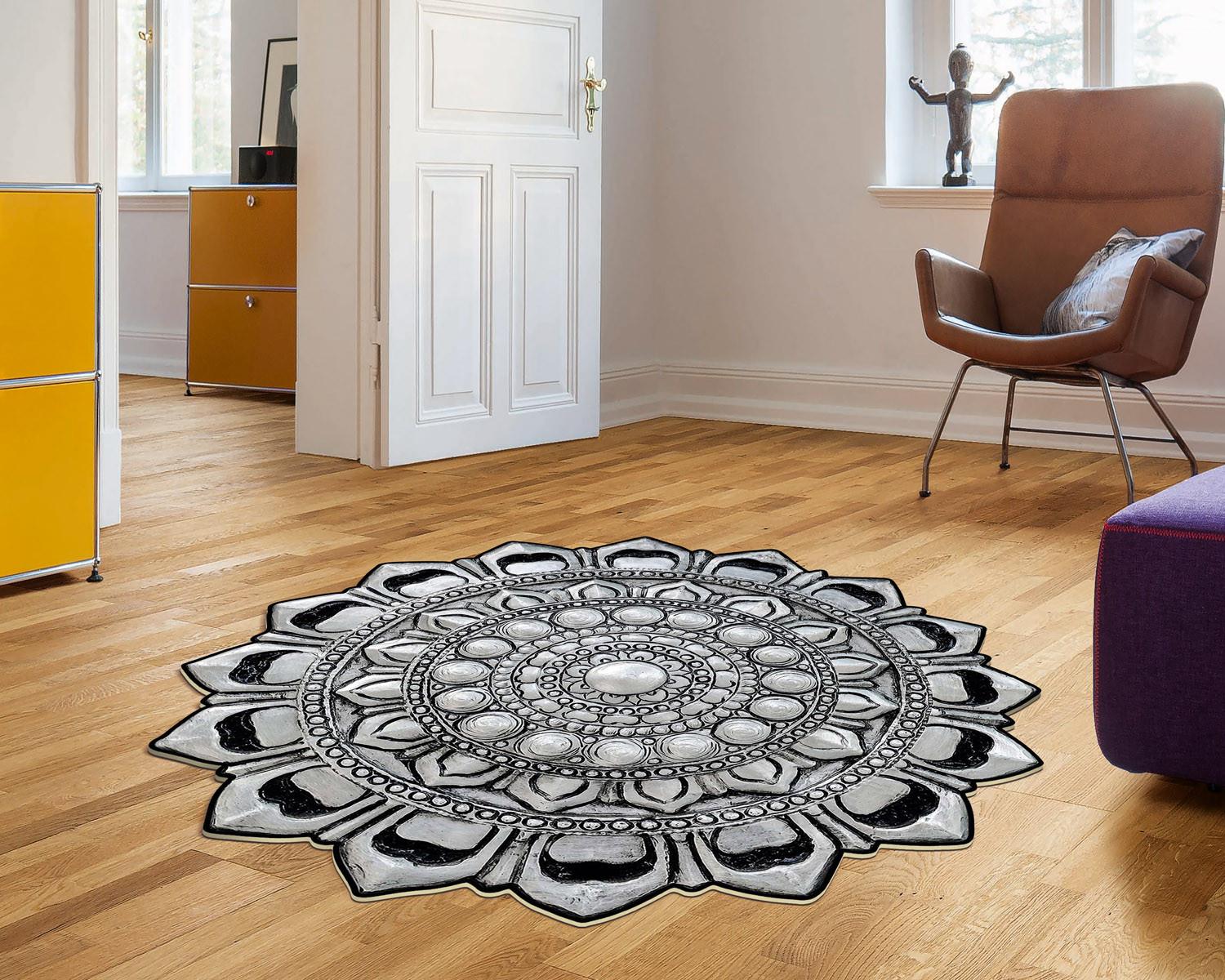 Conceptum Hypnose Carpet 80cm Silver
