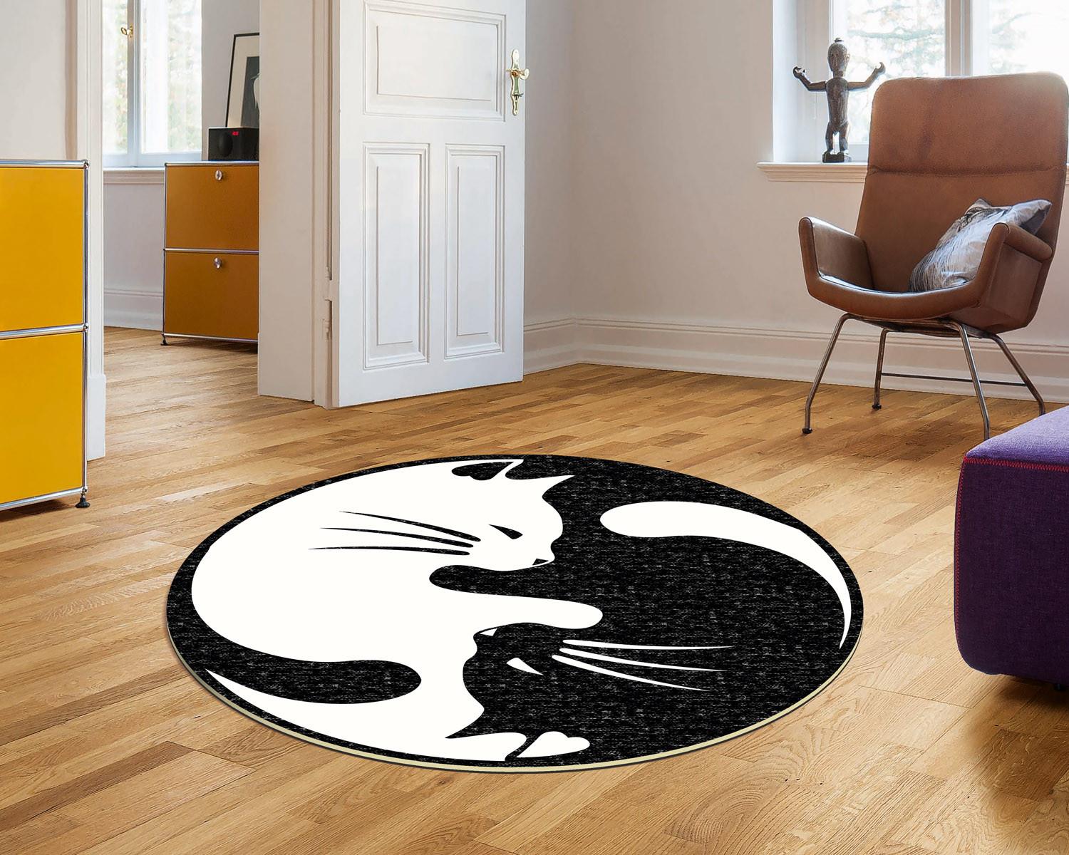 Conceptum Hypnose tepih 80cm crno-bijeli