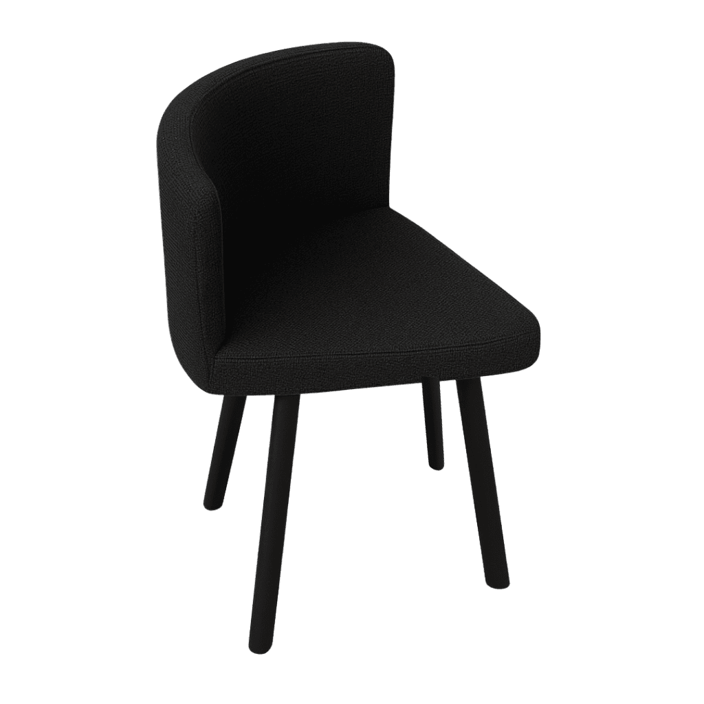 Giga Okrugla stolica Vladi Fabric, Crna