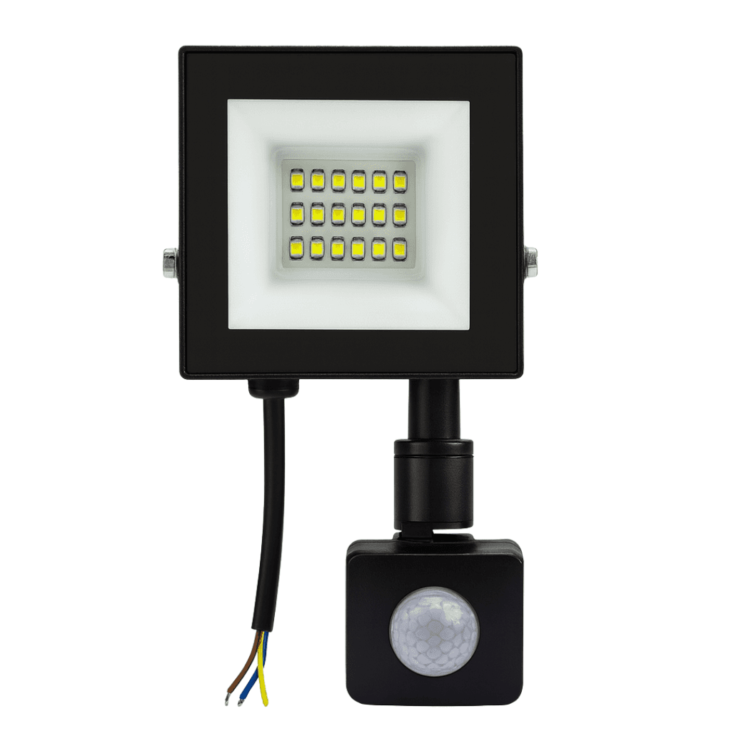Giga Led Reflektor sa senzorom, 10W, Crni