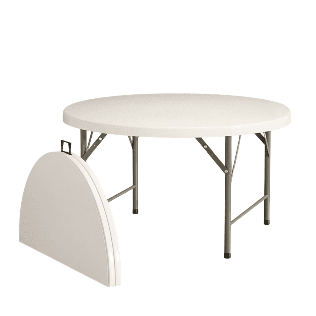 Giga Sklopivi trpezarijski stol Zentra Event, Pvc, 122cm, Bijeli