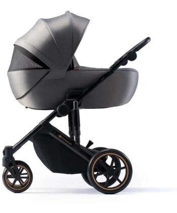 Kinderkraft dječja kolica 3u1 Mink Pro, siva