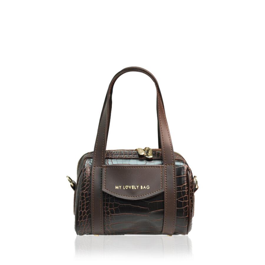 Lovely Bag Ženska torba, Gigi star, Kroko, Smeđe