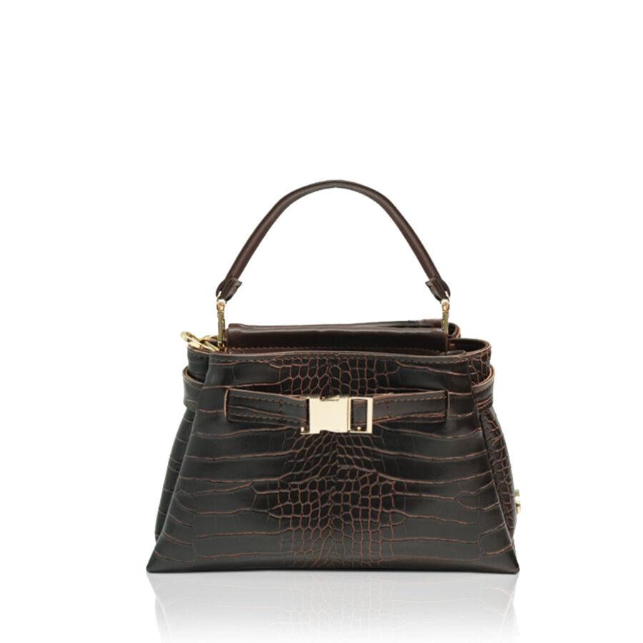 Lovely Bag Ženska torba, Sevilla, Kroko, Smeđa