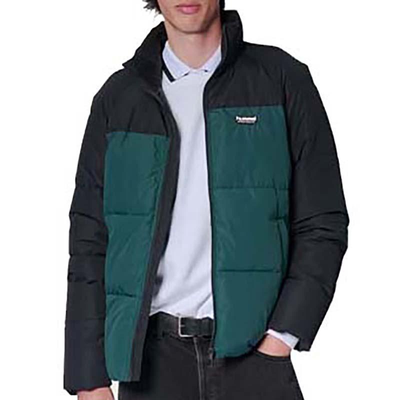 HUMMEL Muška jakna Hmlpuff jakna kratka sportska odjeća, Evergreen-crna