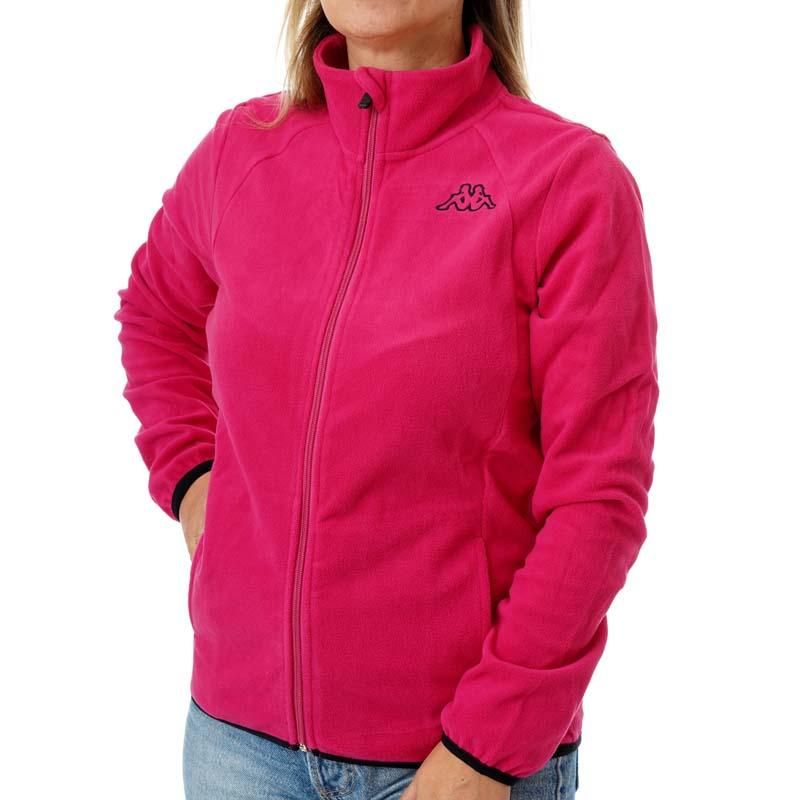 KAPPA Ženska dukserica Fleece logo savaux slim, crna