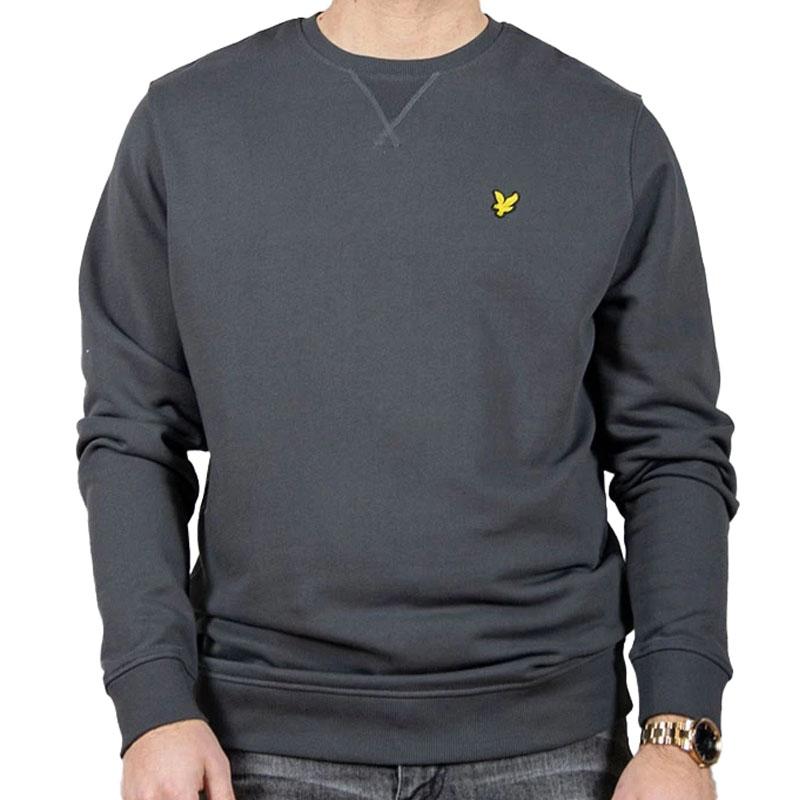 LYLE AND SCOTT Muška dukserica s okruglim izrezom, tamno siva