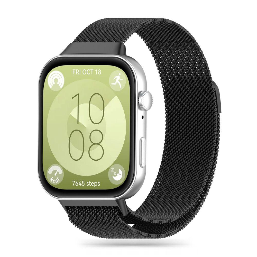 Tech Protect Narukvica za Huawei Watch Fit 3 MilaneseBand, Crna