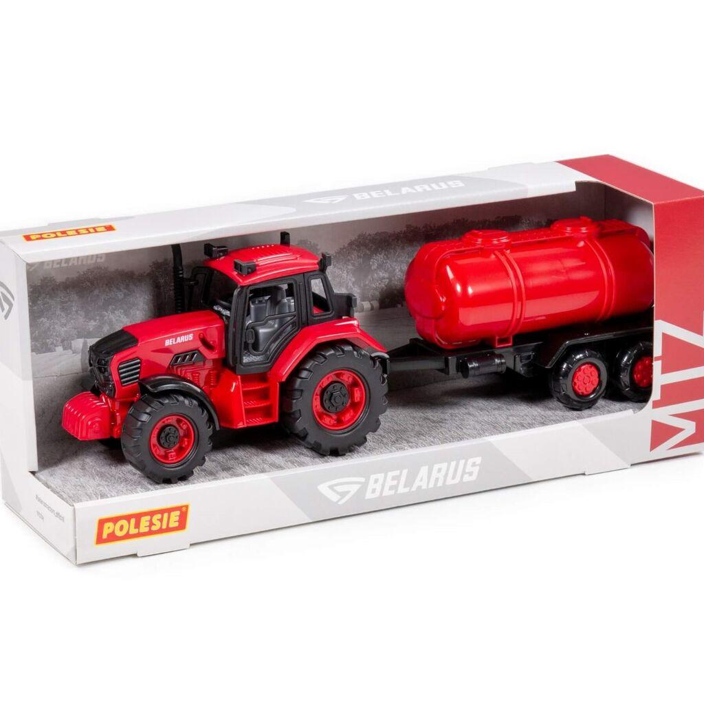 Polesie Igračka Traktor sa cisternom, Crveno-crni