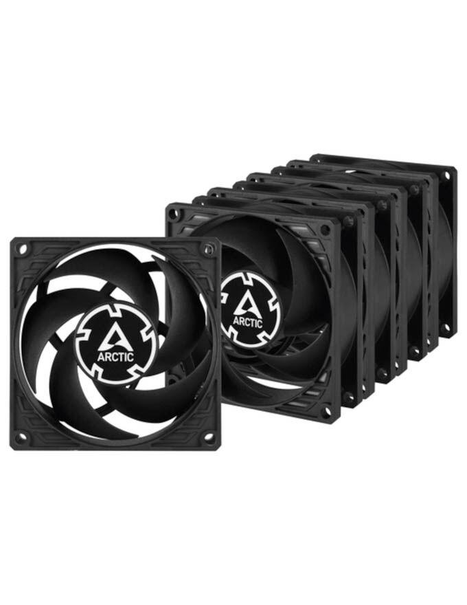 Arctic set ventilatora P8 PWM PST, 5 dijelova, crni