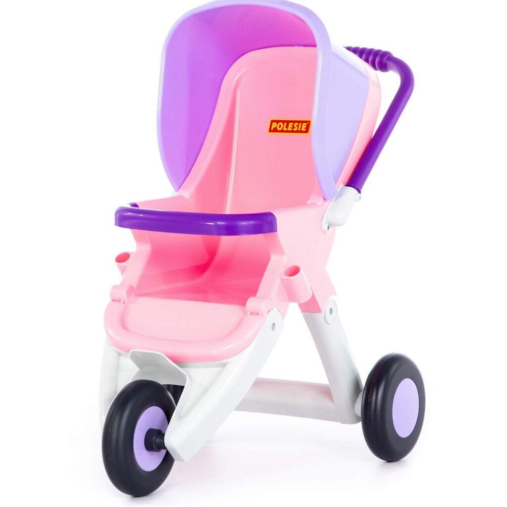 Polesie Kolica za lutke, 3 kotača, Roza