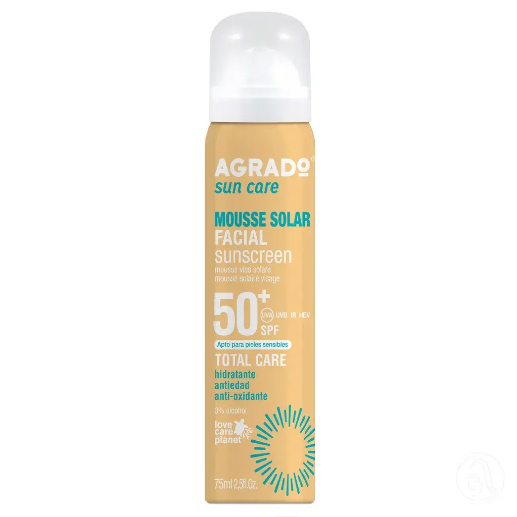 Agrado Vodootporna pena za lice za aunčanje Mousse Solar Spf50, 75 ml