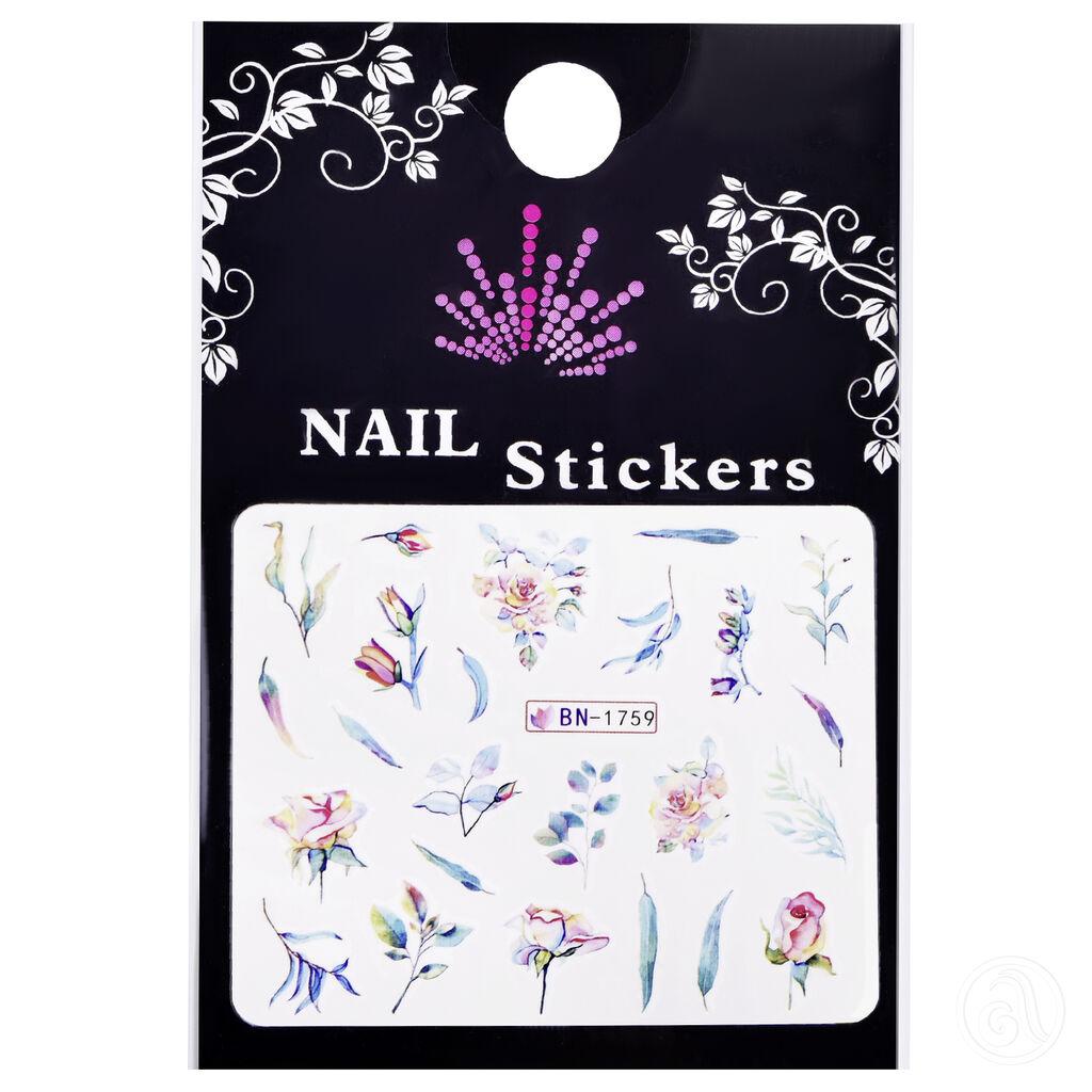 Perfect Nails Naljepnice za nokte vodene cvijeće ASNZJT1759