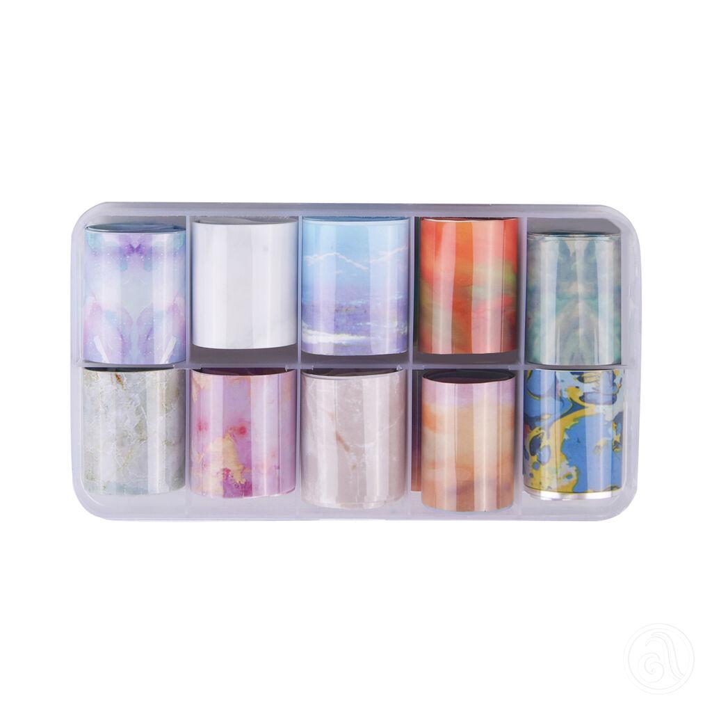 Perfect Nails Set od 10 folija za nokte miks TF107-76