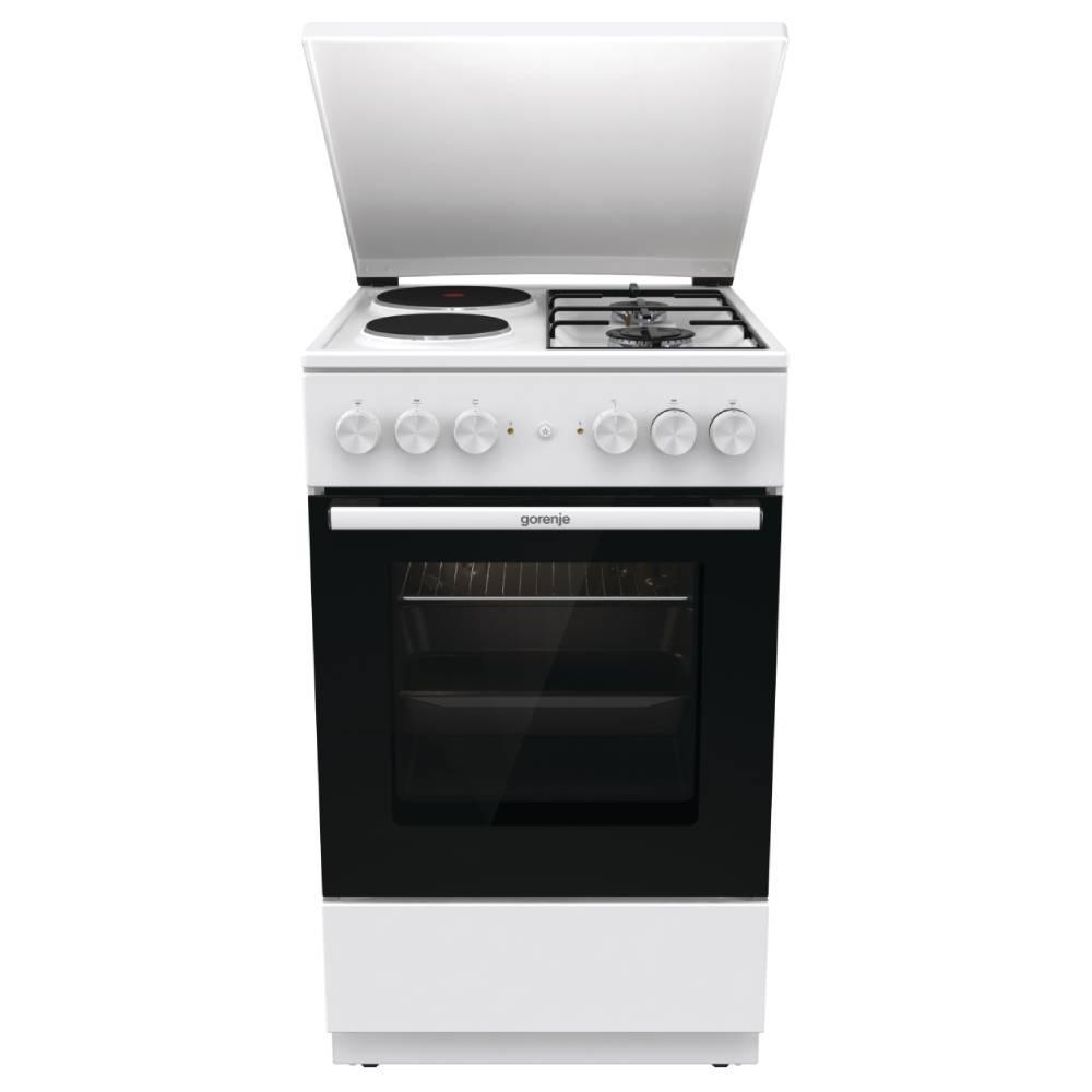 GORENJE Kombinovana šporet GK5A12WG, 2 ringle, 2 ringle, Bela