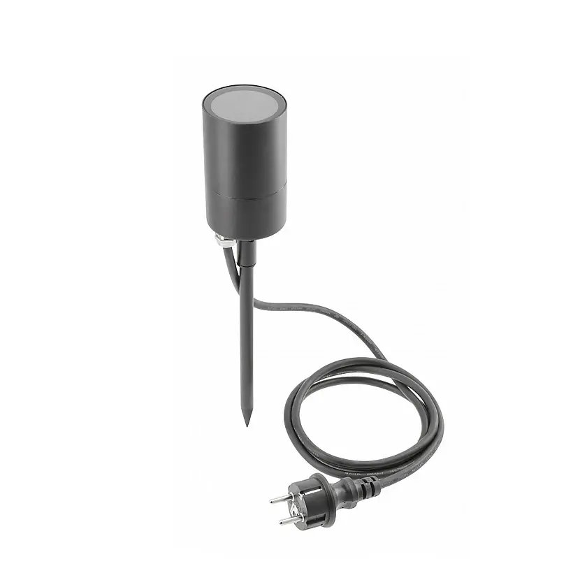 Vrtna LED lampa GRAZIE, GU10, 1,5m kabel, IP44, Crna