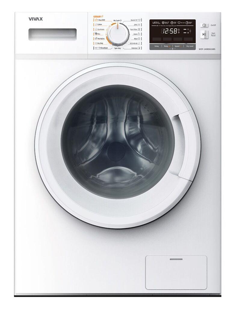 Vivax Perilica-sušilica WDF-1408D616BS, 1400rpm, Bijela