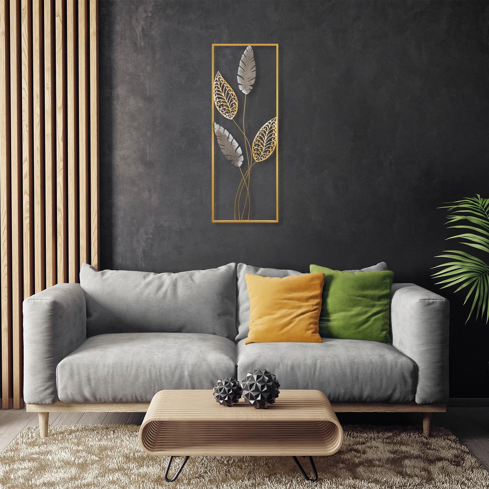 Zidna dekoracija Timeyi, 32x90x5 cm, Šarena