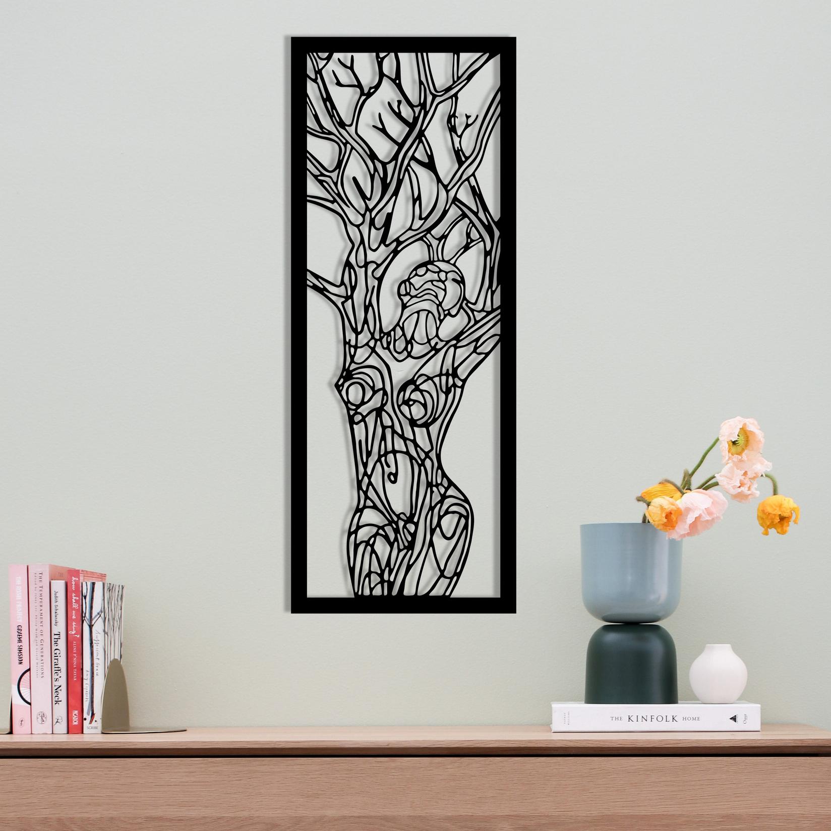 Wallity Zidna dekoracija Vuslat, 20x51 cm, 1,2 mm, Crna