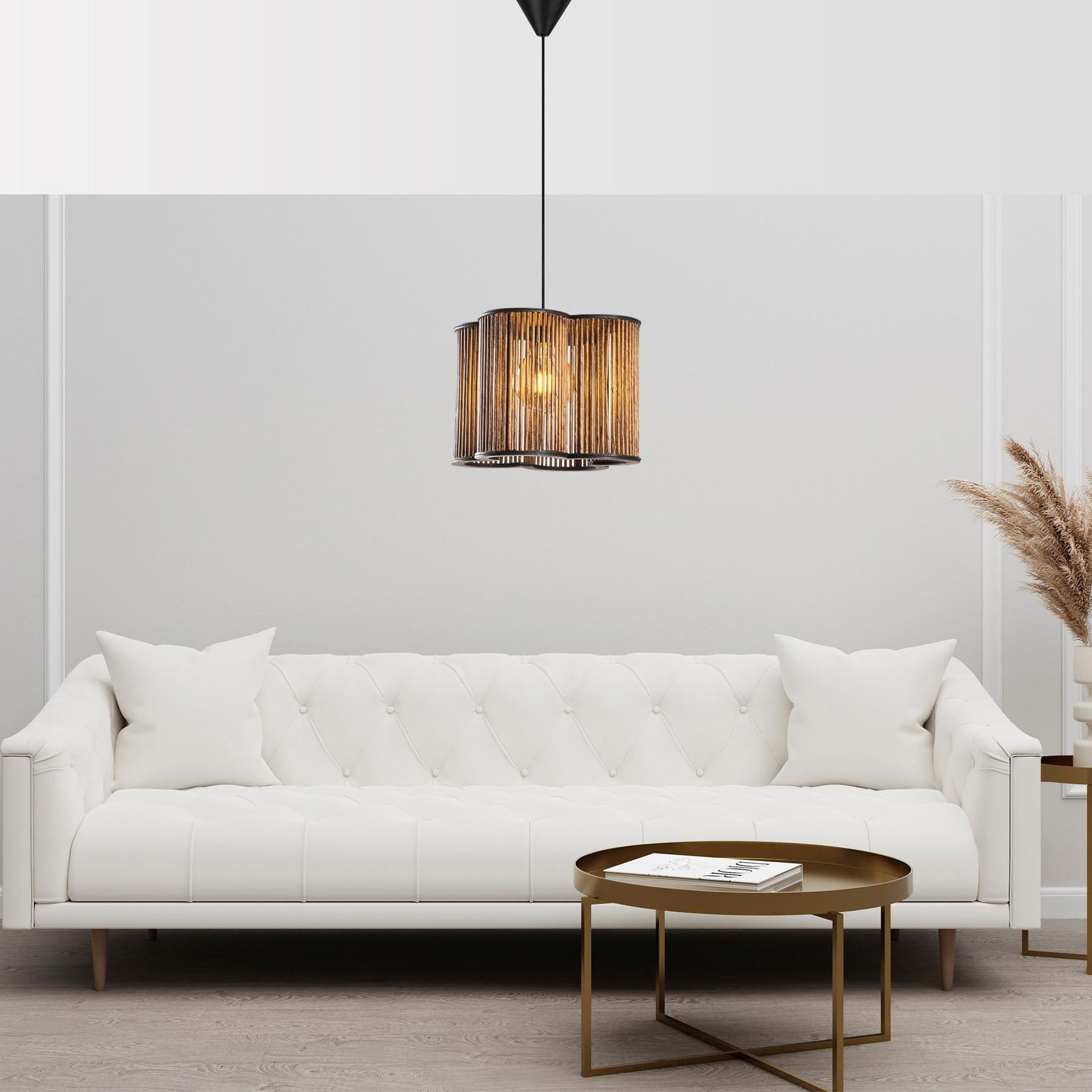 Opviq Luster drveni kavez, 70 cm, E27