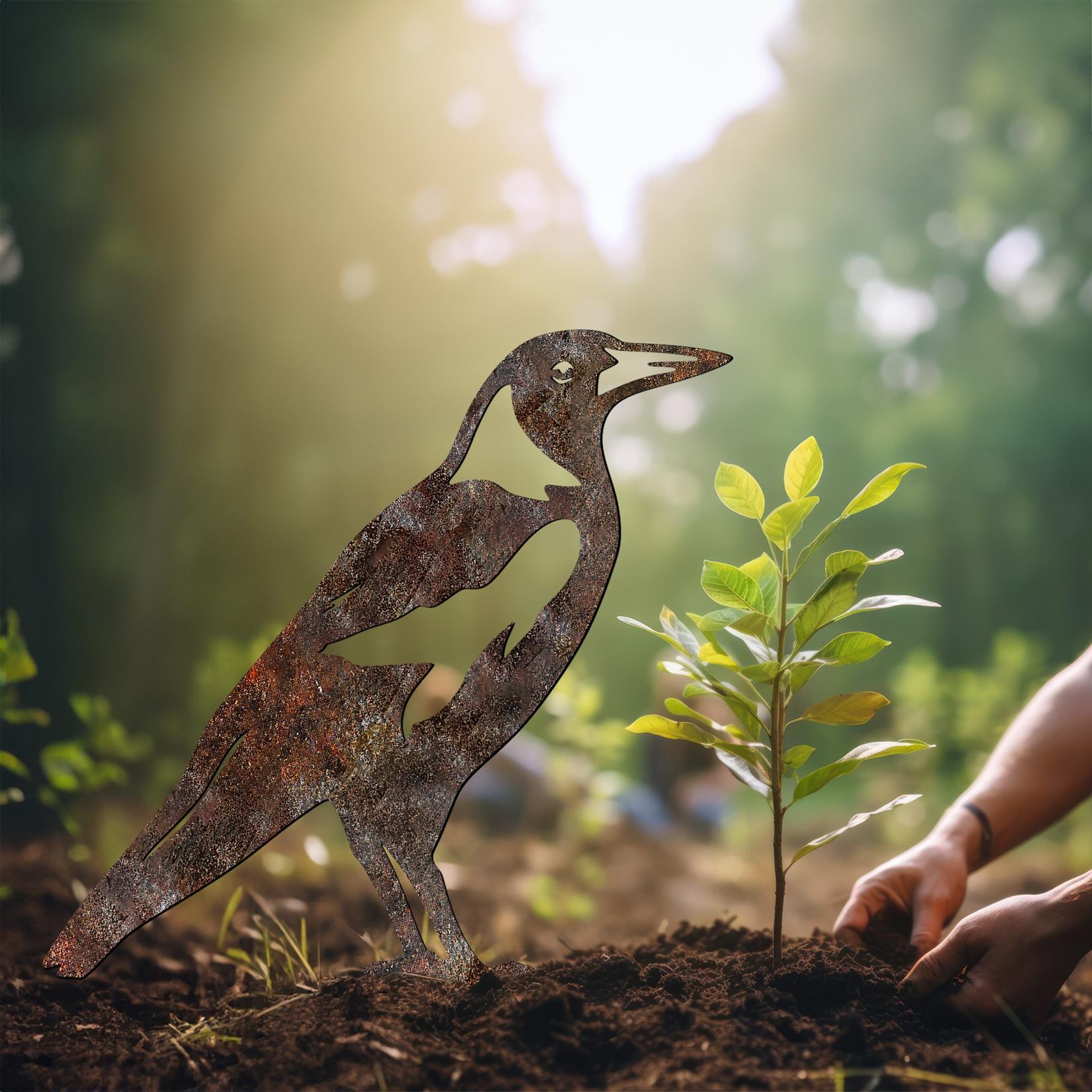 Aberto Design Dekorativna figura Bird -A 02, 46x32 cm, 1.5 mm